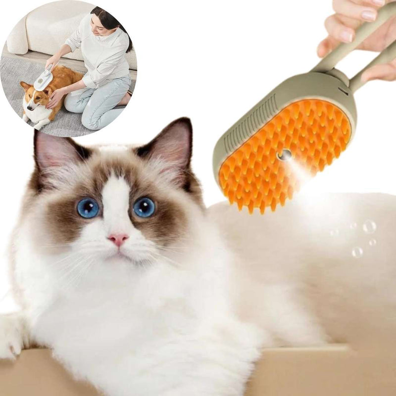 Escova a Vapor Steam Bath Pro | Escove Seu Pet Sem Stress em Segundos!