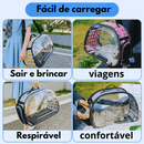 Bolsa de Transporte Clear Bag | Seu Pet com Visão Panorâmica do Passeio!