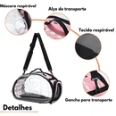 Bolsa de Transporte Clear Bag | Seu Pet com Visão Panorâmica do Passeio!