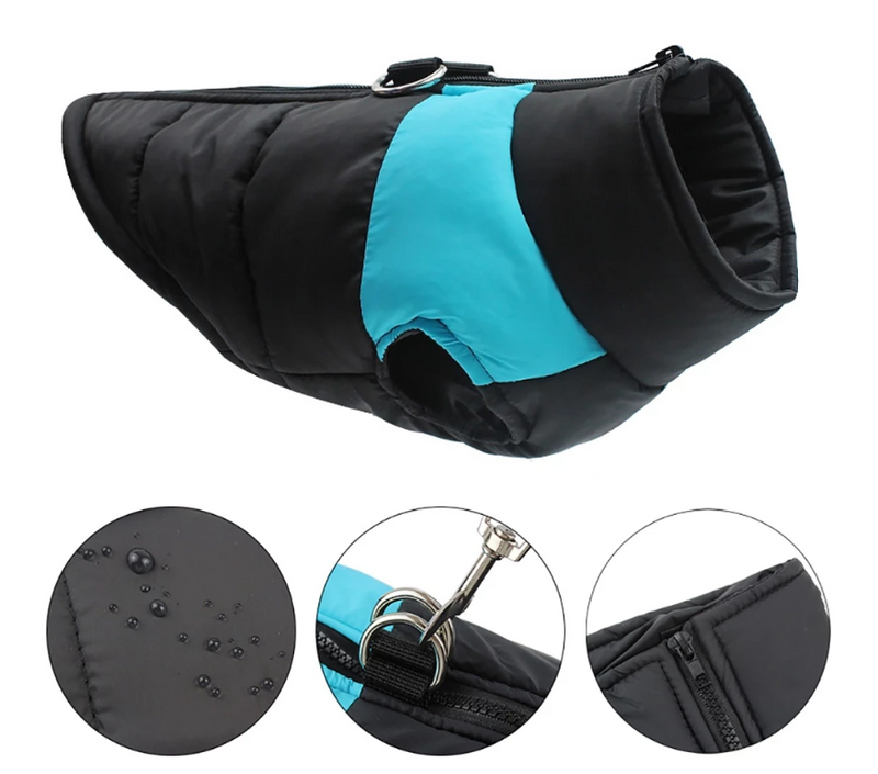 Jaqueta de Inverno Pet Waterproof | Muito Estilo Para os Dias Mais Frios