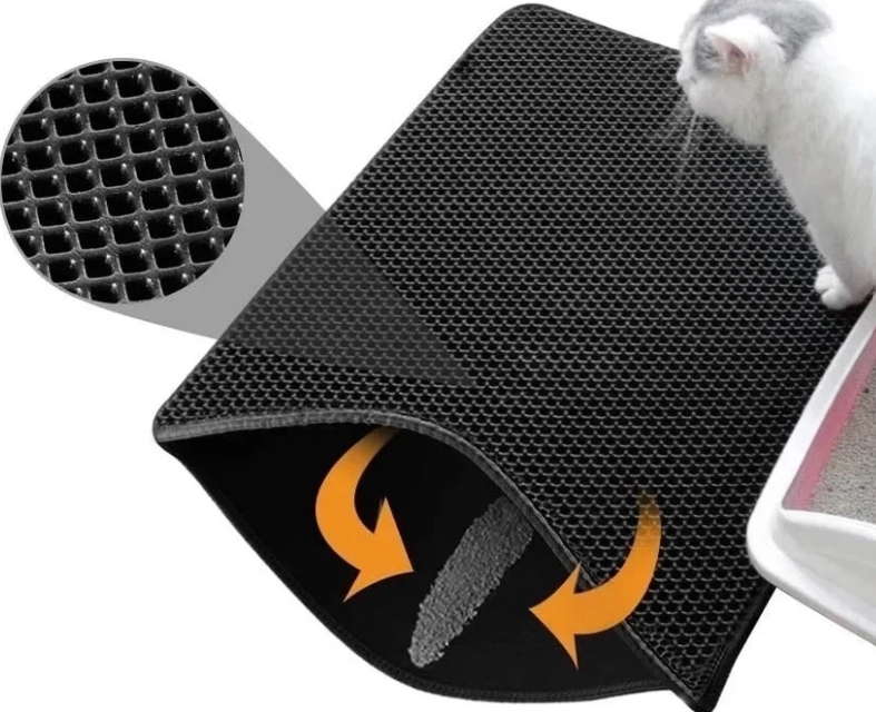 Tapete Coletor de Areia Smart Pad | Limpeza e Organização do Espaço do Seu Gato!