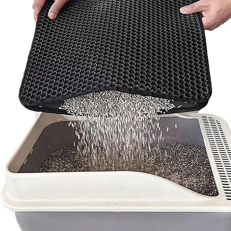 Tapete Coletor de Areia Smart Pad | Limpeza e Organização do Espaço do Seu Gato!