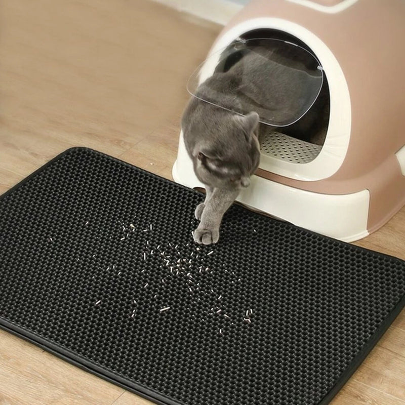 Tapete Coletor de Areia Smart Pad | Limpeza e Organização do Espaço do Seu Gato!