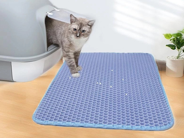 Tapete Coletor de Areia Smart Pad | Limpeza e Organização do Espaço do Seu Gato!