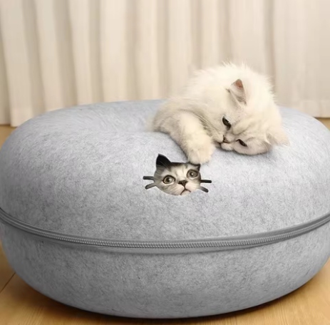 Cat Donut - Refúgio-Túnel-Arranhador |Trio Gato Feliz!