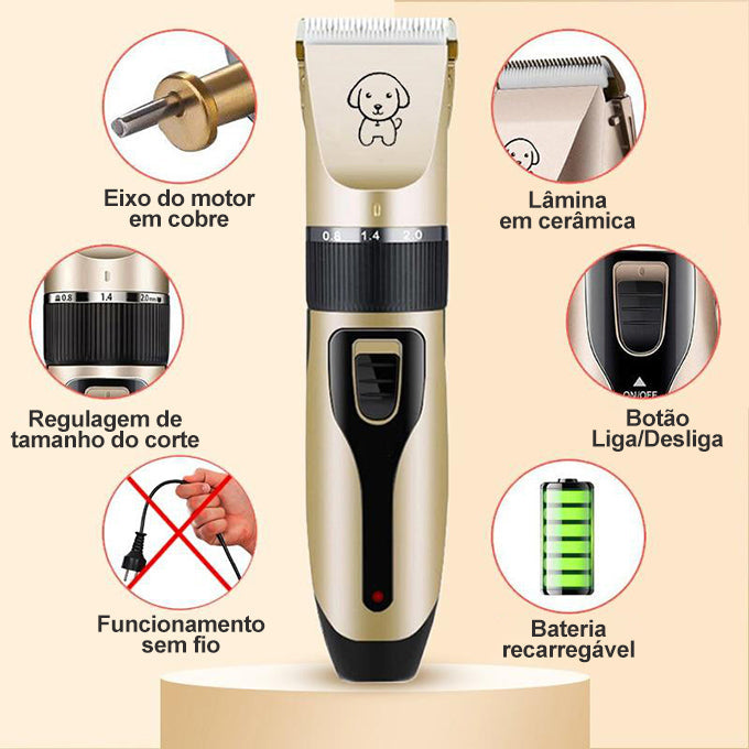 Maquininha de Tosa Pet Hair Saloon | Pet Lindo Com Economia e No Conforto do Seu Lar!